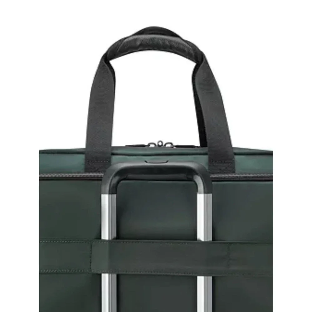 Delsey Paris Men's Dark Green Laptop Weekender Bag duffel bag, luggage